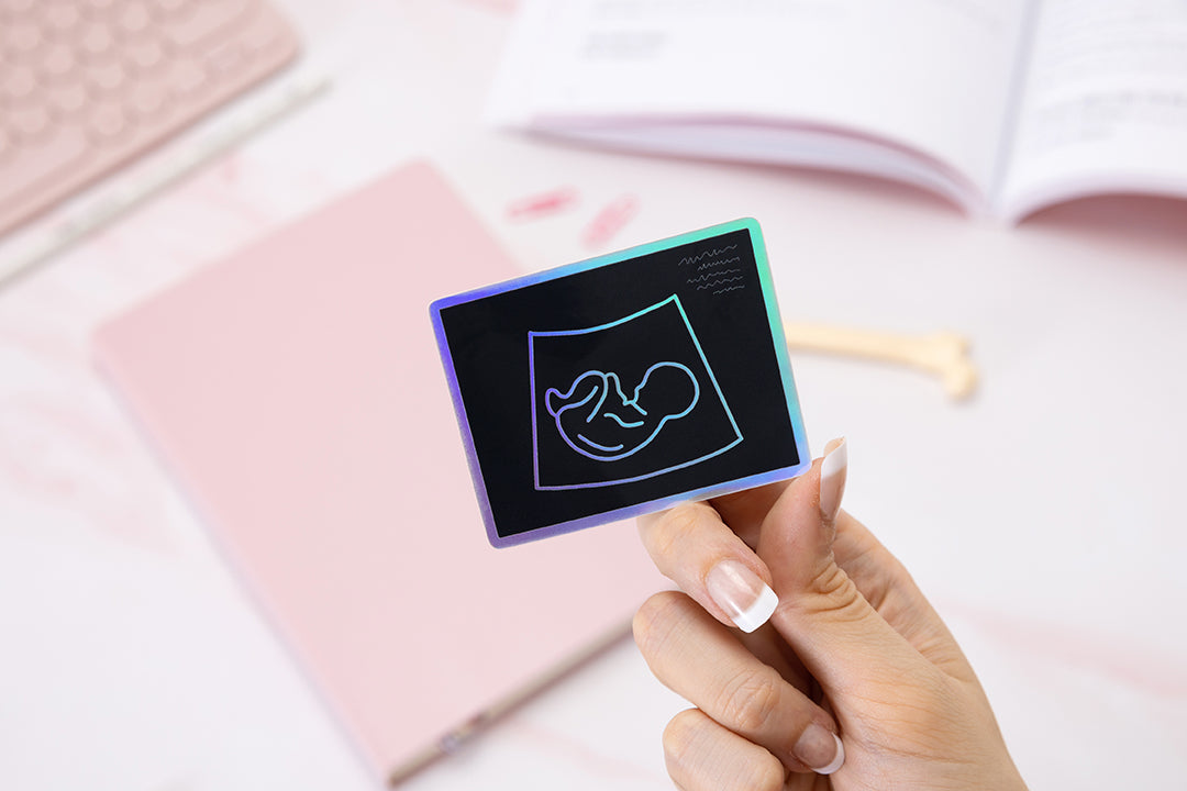 Baby Scan Ink Holographic Waterproof Vinyl Baby Scan Sticker – The Awesome Anatomy ...